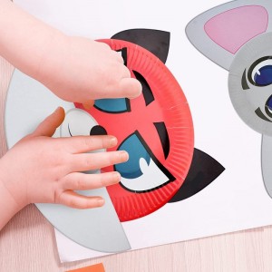Arts and Crafts for Kids 42 PCS Fun Paper Plate Crafts Zoo Animal Craft Kits for Toddlers Art Project Kits for Preschoolers D...