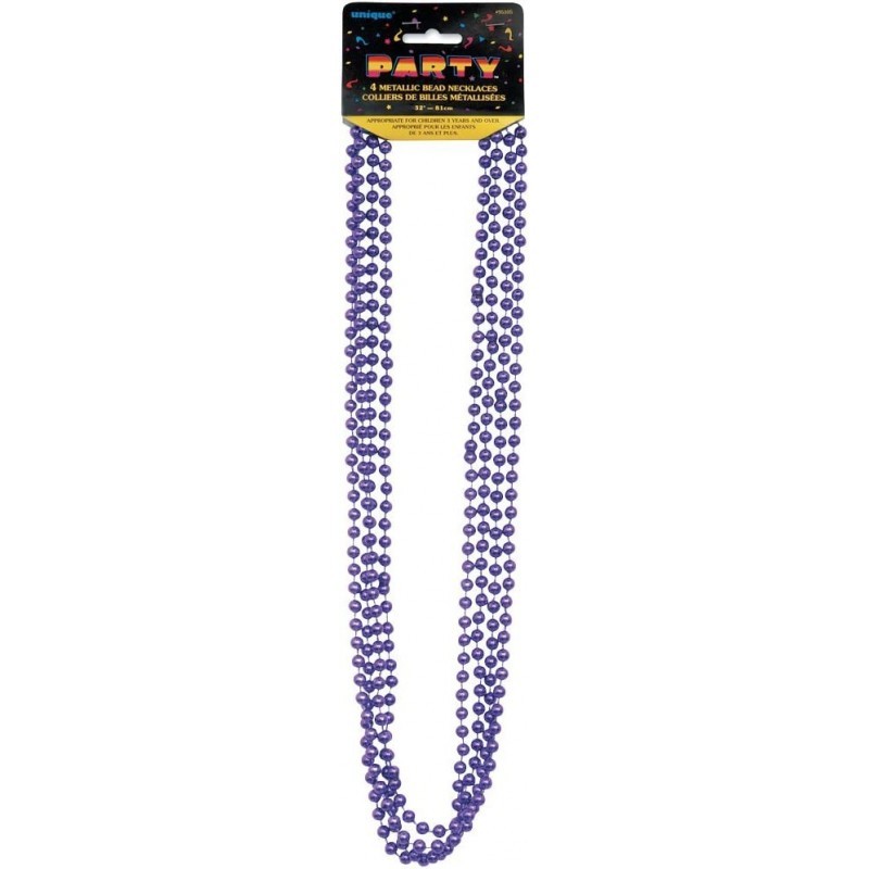 Metallic Bead Necklaces 32" Purple $13.59 Kids' Dress-Up Accessories Metallic Bead Necklaces 32" Purple $13.59 Kids' Dress-Up Accessories