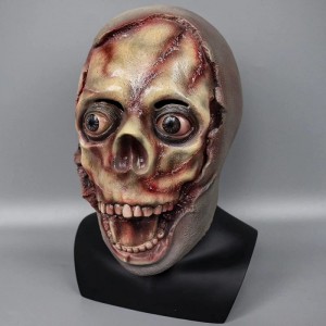Scary Zombie Mask Bad Face Bloody Full Head Latex Horror Creepy Halloween Cosplay Novelty Masquerade Party Prop $26.55 Kids' ...
