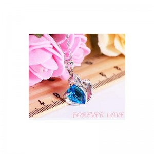 Heart Silver Plated Crystal Diamond Gem Pendant Hollow Silver Chain Necklace Shinning Jewelry for Girl Women $17.18 Kids' Dre...