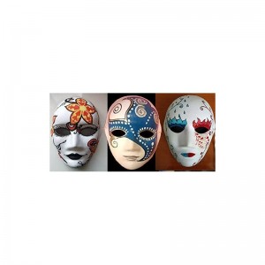 9 PCS DIY White Paper Mask Blank Hand Painted Mask (Male) $23.13 Kids' Dress-Up Accessories