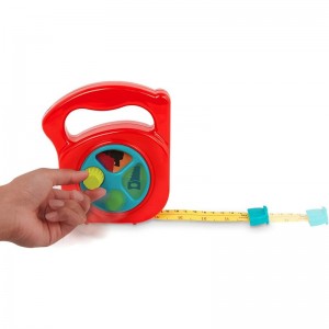 – Toy Measuring Tape – Working Reel & Easy-Hold Handle – Tool Discovery Carousel – Metric & Imperial Units – 2 Years + – Big ...