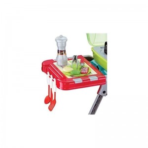 Barbecue Grill Little Kids Indoor Outdoor Toy Kitchen BBQ Play Set with Sounds & Lights $77.35 Toy Kitchen Products