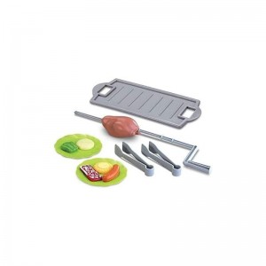 Barbecue Grill Little Kids Indoor Outdoor Toy Kitchen BBQ Play Set with Sounds & Lights $77.35 Toy Kitchen Products