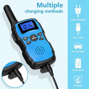 Walkie Talkies for Kids Adult Long Range Rechargeable 3 Pack Boy Wearable Walky Talky Set 2 Way Radio with USB Charger Batter...