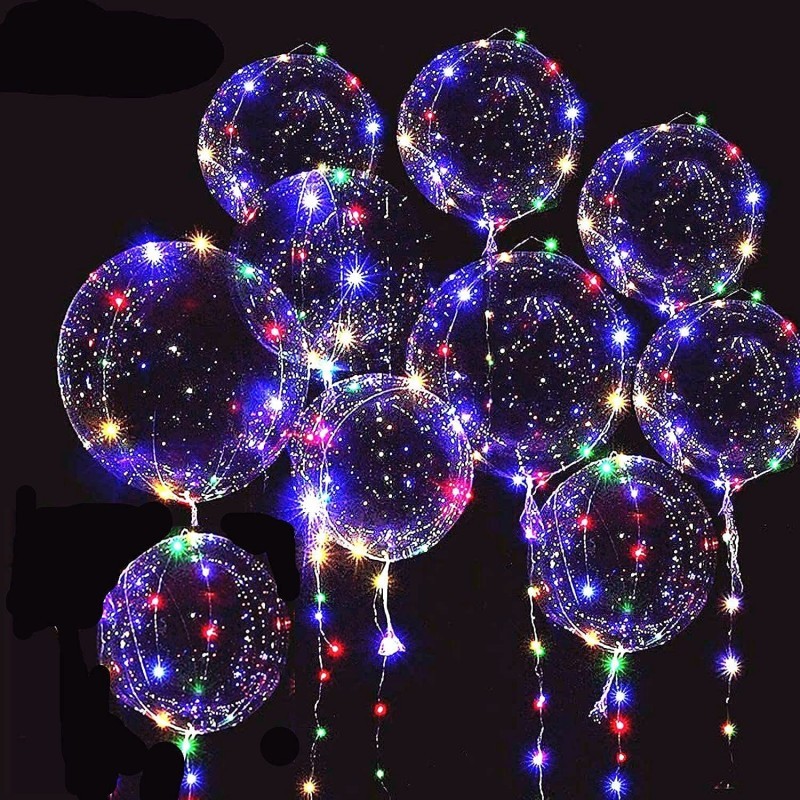 10 PACKS LED Bobo Balloons Transparent LED Light Up Balloons Helium Style Glow Bubble Balloons with String Lights for Party B... 10 PACKS LED Bobo Balloons Transparent LED Light Up Balloons Helium Style Glow Bubble Balloons with String Lights for Party B...