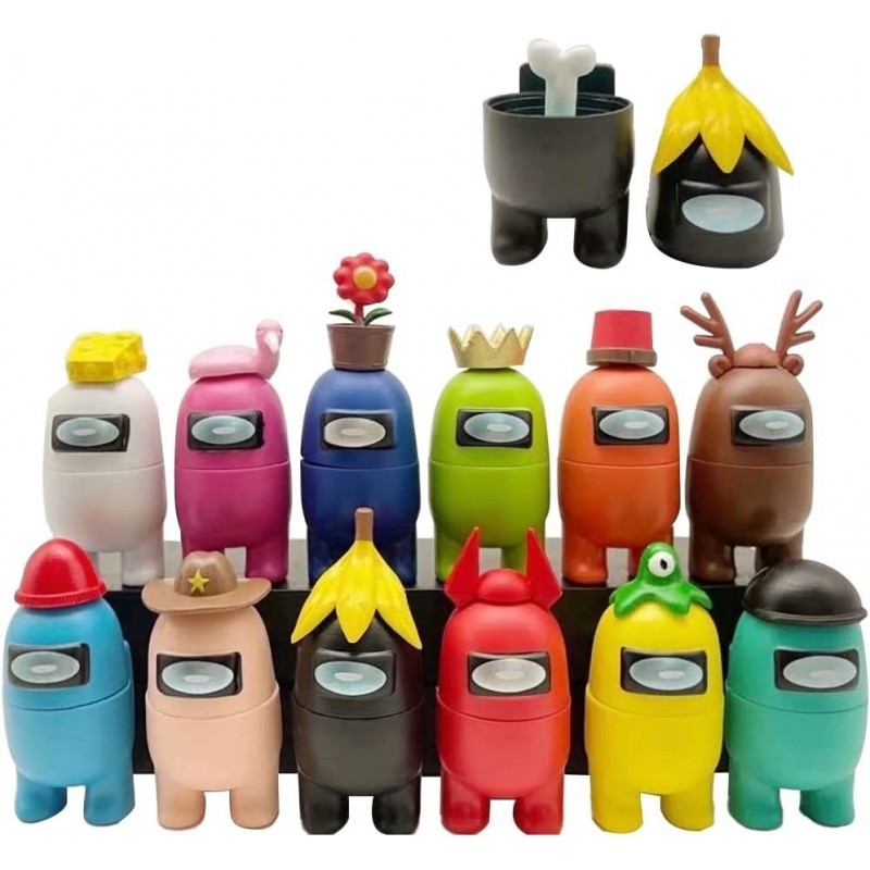 12 Pcs Figurines Set Collection Toys for Game Fans Mini Character Action Figure Decorations Astronaut Crewmate Desk Toy Gift ... 12 Pcs Figurines Set Collection Toys for Game Fans Mini Character Action Figure Decorations Astronaut Crewmate Desk Toy Gift ...