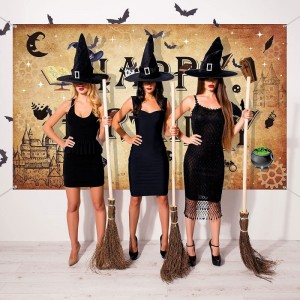 Wizard Birthday Party Supplies Wizard Backdrop Banners Birthday Background Magical Wizard Banner Welcome Sign for Boys Girls ...