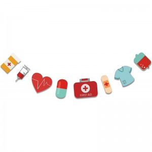 Nurses & Doctors Theme Garland Medical School Graduation Party Bunting Decorations Nursing Banner Celebration $17.18 Kids' Pa...
