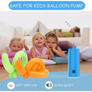 Balloon Pump Electric Air Pump for Balloons Portable Balloon Inflators Machine with Balloon Knotter for Balloon Arch Kit Lett...