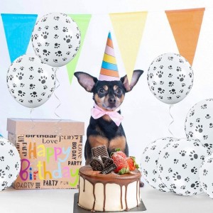 Print Latex Balloons 12''100 Pcs Paw Party Balloons Paw Print Latex Balloons for Weddings Birthdays Party Decorations $17.51 ...