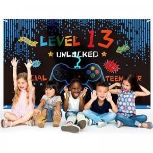 Video Game Birthday Decorations 10 13 14th Birthday Decorations for Boys Gaming Theme Photo Props Backdrop Banner Teenager Bi...
