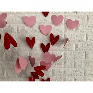 80 Heart Garland Red & Pink- Valentines Day Decoration Hanging Hearts Valentines Day Banner Hanging Valentines Garland Valent...
