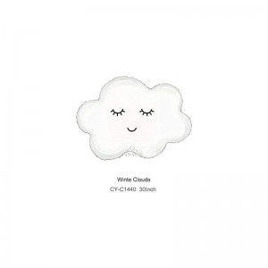 2 pcs 30 inch white Cloud Balloon foil balloons for Birthday Baby Shower Party… $14.78 Kids' Party Decorations