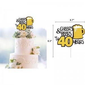 40th Birthday Decorations Kit - Cheers to 40 Years Banner Balloon - 40 Years Old Party Supplies 40th Anniversary Decorations ...
