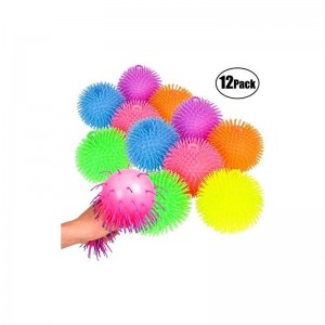 Puffer Balls (Pack of 12) - Stress Relief Balls Bulk Neon Sensory Stress Relief & Therapy Ball Toy for Kids for Goodie Bags S...