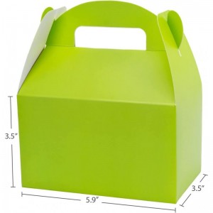 Rainbow Party Favor Gift Boxes 16pcs Thickened Paper Gable Treat Box Colorful Candy Snack Goodie Bag for Holidays Kids Birthd...