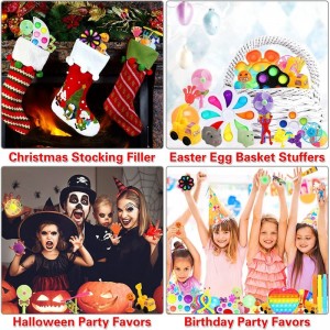 120PCS Party Favors for Kids 4-8 Fidget Toys Treasure Box Classroom Prizes Goodie Bag Pinata Stuffers Advent Easter Basket Fi...