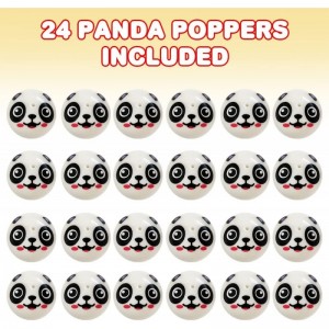 Panda Poppers Pack of 24 Pop-Up Half Ball Toys Old School Retro 90s Toys for Kids Birthday Party Favors Goodie Bag Fillers fo...