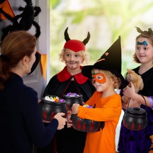 24 Pcs Halloween Squeeze Toys with 5.5" Halloween Cauldron Halloween Party Favors Trick or Treat Goodie Bag Filler Halloween ...