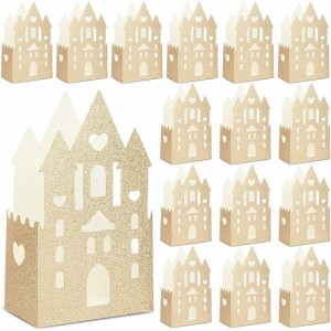 Princess Party Supplies Gold Glitter Party Favor Boxes (16 Pack) $27.65 Kids' Party Favor Sets