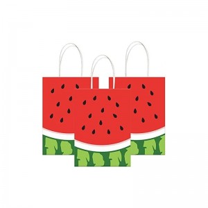 16 PCS Watermelon Gift Bags Summer Gift Bags Watermelon Goodie Bags Watermelon Party Supplies Watermelon Party Bags Watermelo...