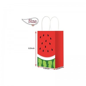 16 PCS Watermelon Gift Bags Summer Gift Bags Watermelon Goodie Bags Watermelon Party Supplies Watermelon Party Bags Watermelo...