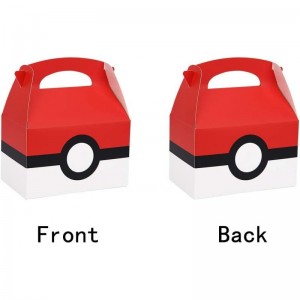18PCS Party Favor Boxes for Pocket Monster Paper Party Treat Boxes Gift Bags Cardboard Gable Boxes Goodie Cookies Candy Boxes...