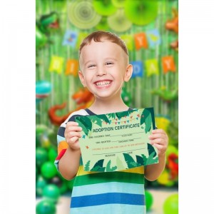 1 Adopt Dinosaur Sign & 10 Dinosaur Adoption Certificate Set Adoption Party Kids Birthday Party Classroom Party/021B $20.17 K...