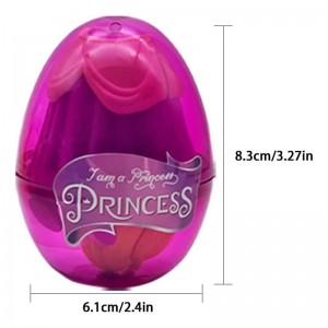 4 Pack Princess Jumbo Deformation Pre-Filled Easter Eggs with Toys Inside for Kids Girls Boys Gifts Easter Basket Stuffers Pa...