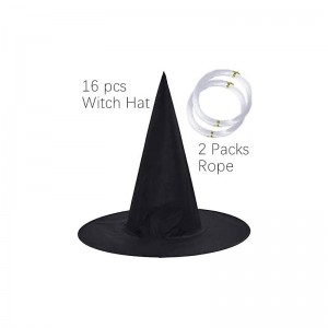 16 pcs Halloween Black Witch Hat for Party Masquerade Cosplay Costume Accessory Daily for Halloween Carnival Party Black $22....