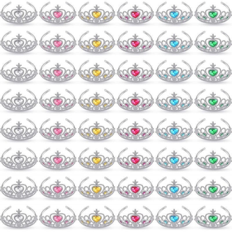 48 Pcs Christmas Gift Tiara Crown Set Princess Crown Dress up Costume Xmas Party Favor Plastic Crown for Girls Women Kids $51...
