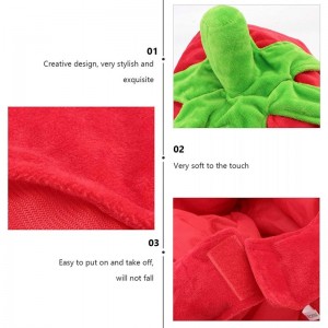 Funny Party Hat Tomato Shaped Costume Plush Novelty Fruits Headgear for Carnival Party Cosplay Hood Hat $44.60 Kids' Party Hats