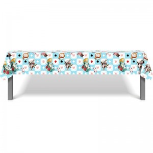 2 Pack Tea Party Plastic Tablecloth 54 x 87 Inch Long Rectangular Table Cover for Buffet Birthday Party Holiday Dinner Picnic...