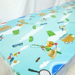 Fishing Birthday Party Plastic Tablecloth 1 Piece Beach Themed Party Favors Table Cover for Birthday Party $29.51 Kids' Party...