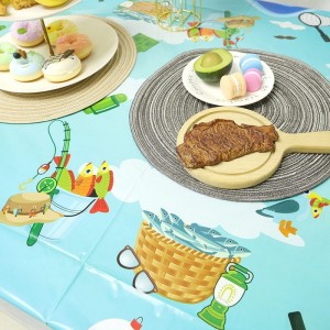Fishing Birthday Party Plastic Tablecloth 1 Piece Beach Themed Party Favors Table Cover for Birthday Party $29.51 Kids' Party...
