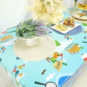 Fishing Birthday Party Plastic Tablecloth 1 Piece Beach Themed Party Favors Table Cover for Birthday Party $29.51 Kids' Party...