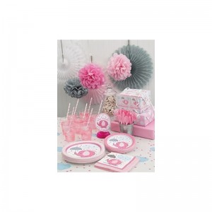 Party Tableware 6.5" Pink $14.63 Kids' Party Tablecovers