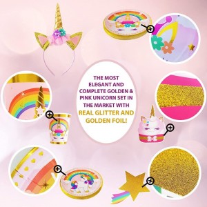 Unicorn Birthday Party Supplies - All in One Rainbow Unicorn Decorations for Birthday Party - Have a Memorable Unicorn Theme ...