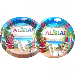 Hawaiian Aloha Luau Party Supplies 20 Plates and 20 Napkin for Hawaiian Aloha Theme Party Decoration $23.91 Kids' Party Table...