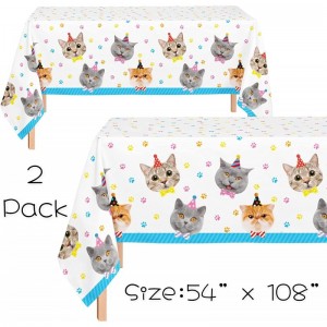 Serves 30 Complete Party Pack Cat Theme Party Supplies Includes Plates Cups Napkins Table Covers Balloons Happy Birthday Bann...
