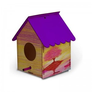 Bird House Kits for Children to Build with Nests 2 Pack Kids Gardening Craft kit DIY Wooden Birdhouse to Paint Bird Feeder fo...