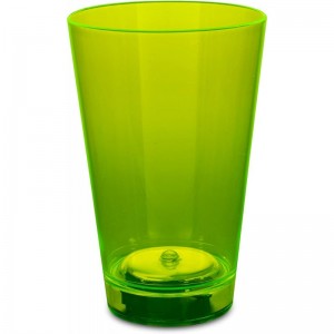 LED Light Up Neon Green 12oz Plastic Drinking Glass - St Patricks Day Party Favor $18.32 Kids' Party Tableware