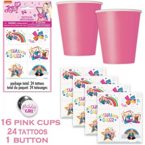 Jojo Siwa Birthday Party Supplies and Decorations Jojo Siwa Party Supplies for 4 Year Olds Serves 16 Guests With 4 Balloon Ta...