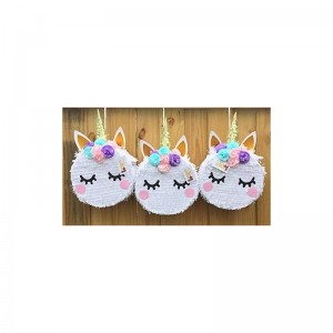 APINATA4U Unicorn Pinata with Flowers Pink Teal Lavender Now Bigger Size $67.43 Piñatas