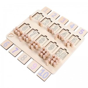 Peg Number Board for Toddlers Montessori Math Materials Toys for Toddlers Baby Counting Teaching Toy Preschool Materials for ...