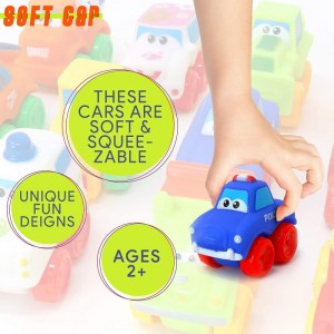 Baby Cars - Soft Rubber Toy Vehicles for Babies and Toddlers - 12 Pieces $27.65 Early Development & Activity Toys