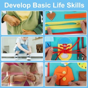 Busy Board Montessori Toys for Toddler Sensory Board for Learning Fine Motor Skills Autism Preschool Activities Board Educati...
