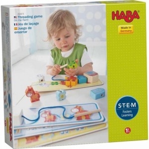 On The Farm Threading Game with 10 Chunky Wooden Lacing Figures & 4 Templates (Made in Germany) $59.70 Early Development & Ac...