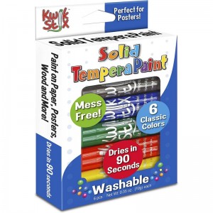 Kwik Stix Solid Paint Pens Tempera Paint Pens Super Quick Drying TPG-601 6 Count $14.87 Kids' Drawing & Writing Boards